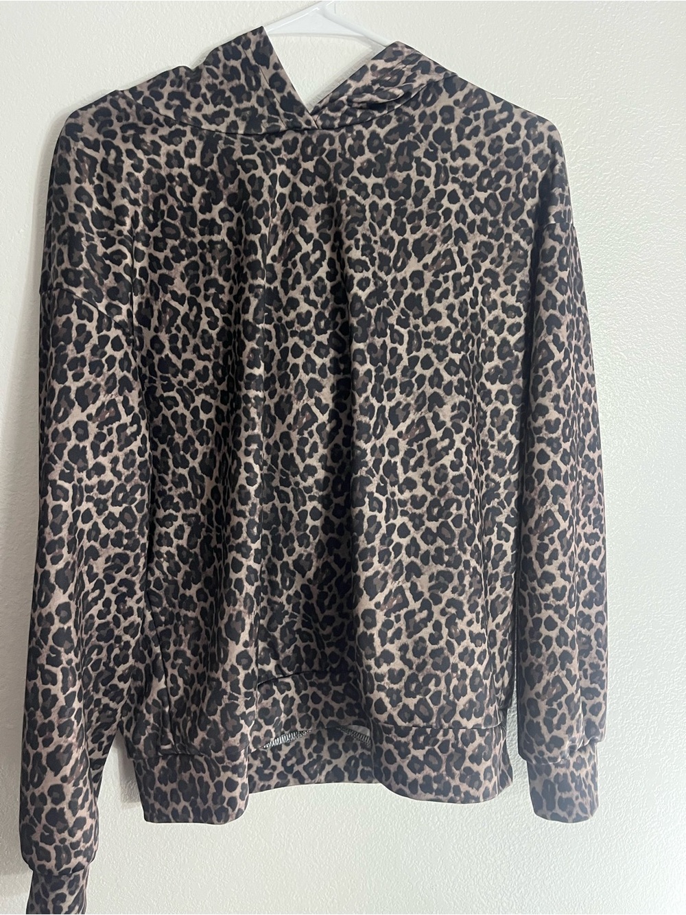 & Other Stories Leopard Print Hooded Jacket in Brown and Black